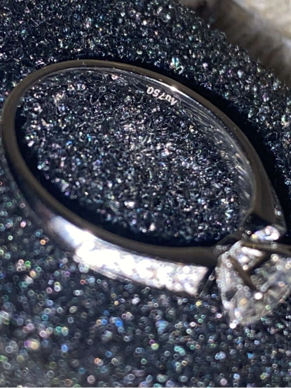 Brilliant Round Lab Diamond Solitaire Ring in 18k white gold